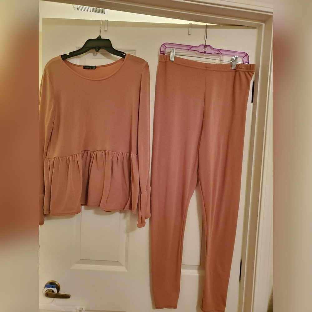Peplum Loungewear Set